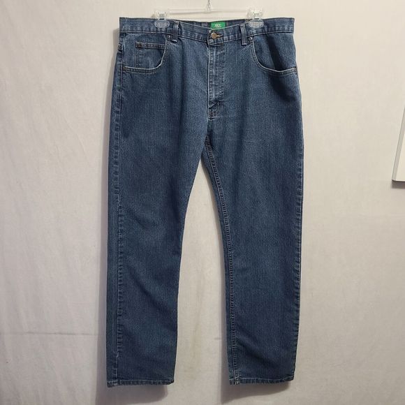 Key Flex Denim Jeans Men's Size 38x34 Blue Denim - Picture 2 of 10